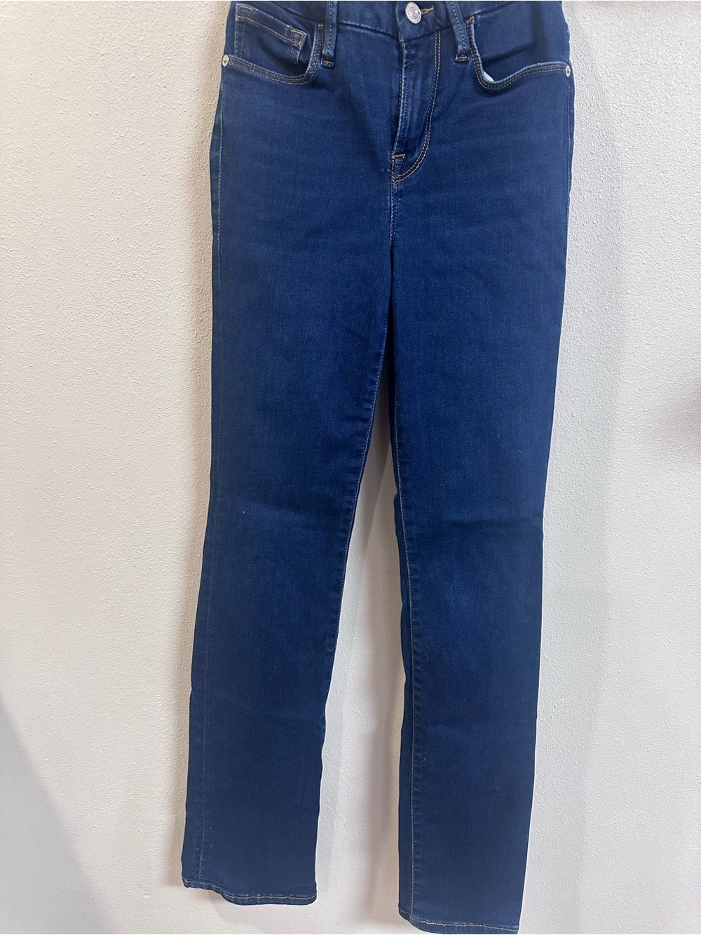 Frame Denim Women's Straight-Leg Jeans in Dark Blue Le Mini Boot